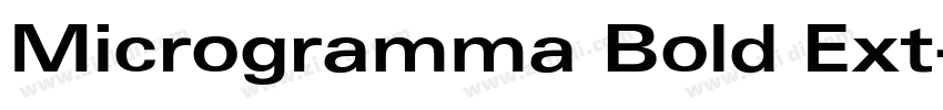 Microgramma Bold Ext字体转换